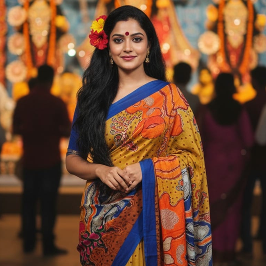 10 Ways to Style Hand-Painted Sarees for Diwali 2025: Your Ultimate Guide to Diwali Ethnic Wear