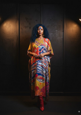 Blue-Blessed Durga Kaftan