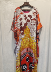 Golden Goddess Durga Kaftan