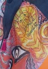 Crowned Durga Dupatta