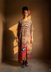 Durga Brown Kaftan