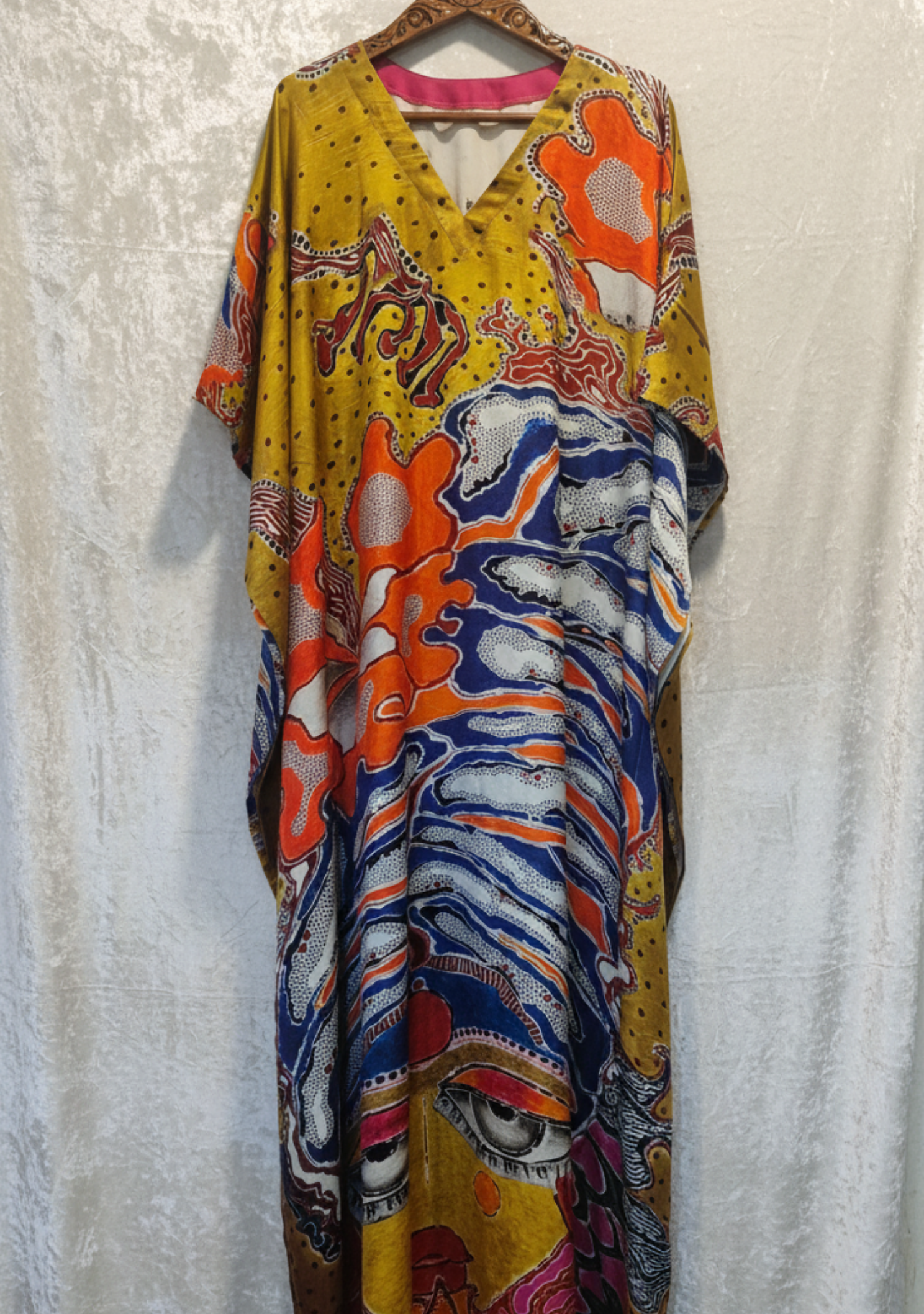 Blue-Blessed Durga Kaftan
