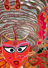 Durga Earthy Mul Saree