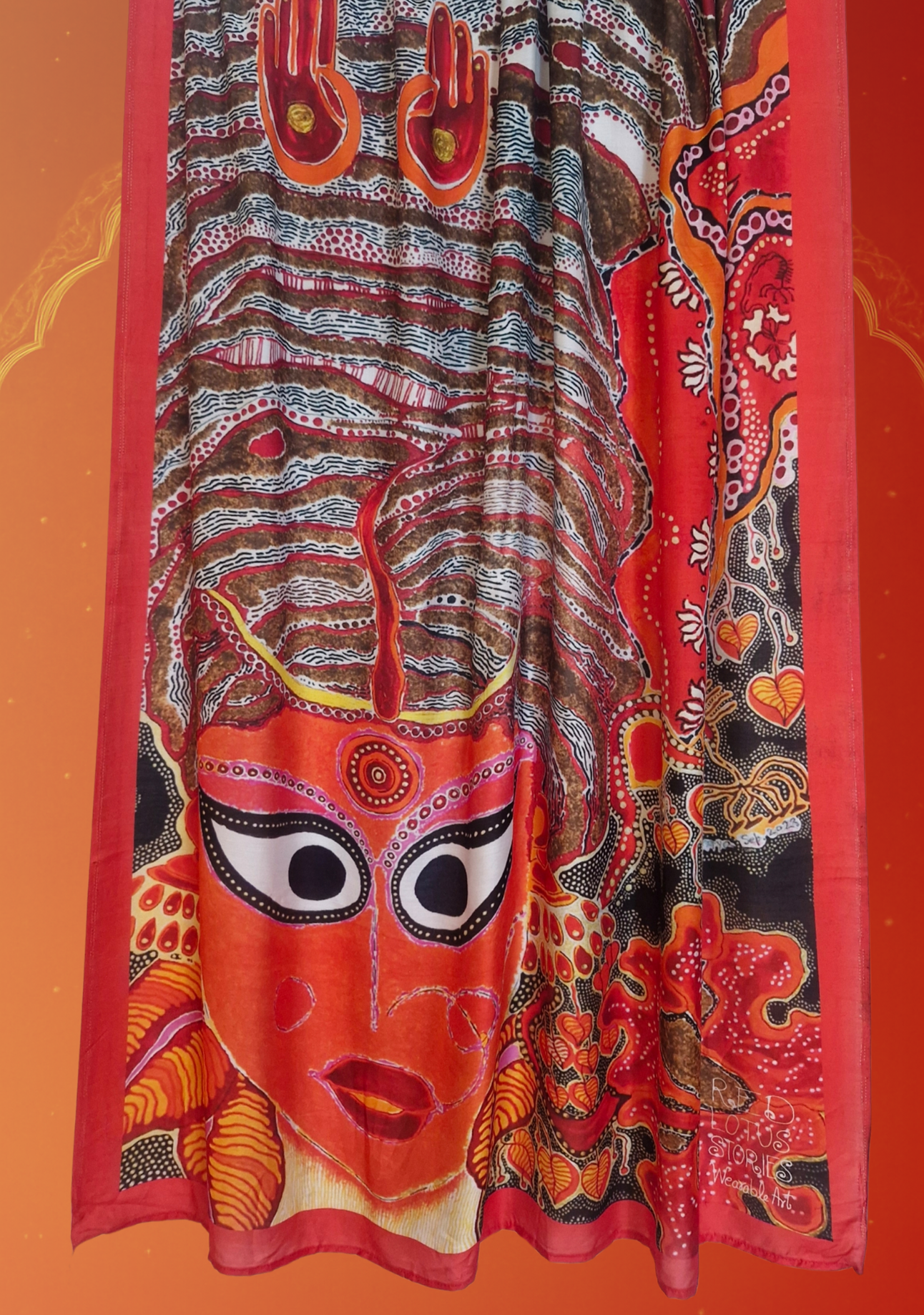 Durga Earthy Mul Saree