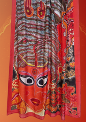 Durga Earthy Mul Saree