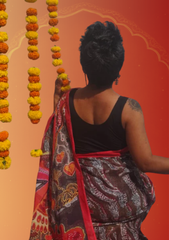 Durga Earthy Mul Saree