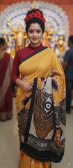 Black Lotus Saree