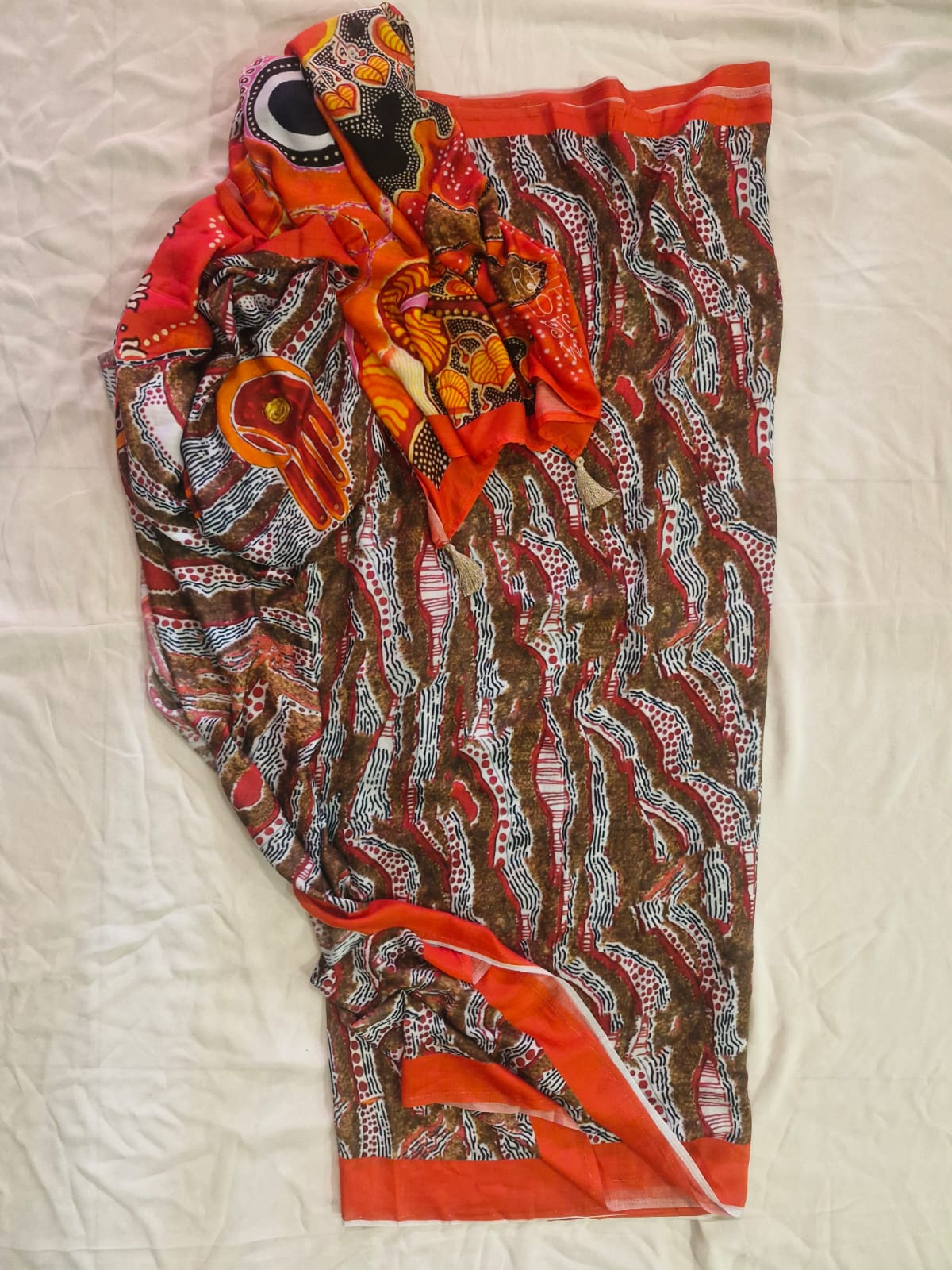 Durga Brown Saree