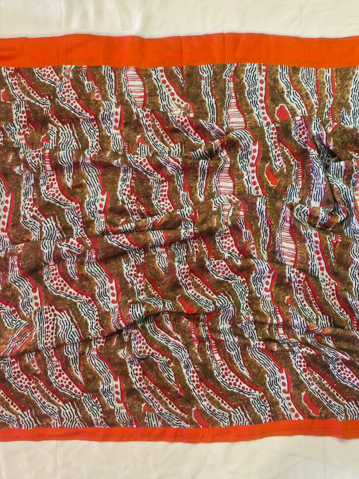 Durga Brown Saree