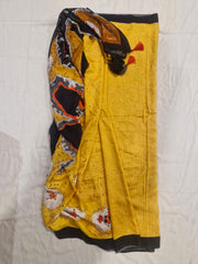 Black Lotus Saree