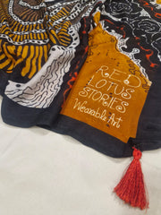 Black Lotus Saree
