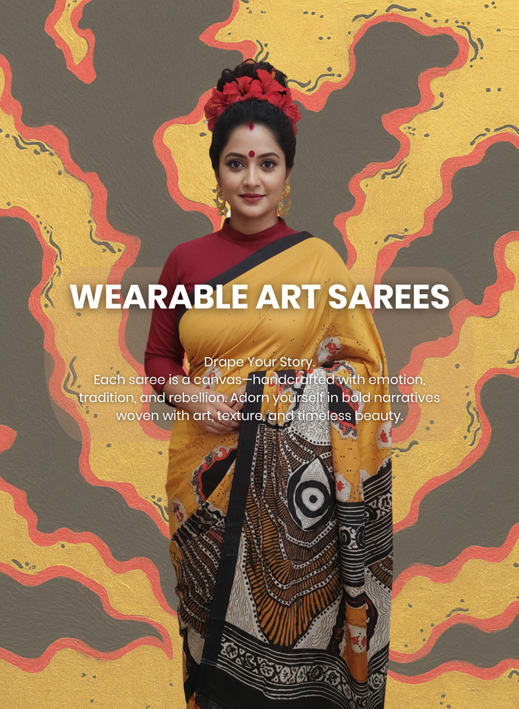 Red Lotus Stories: Wearable Art Sarees